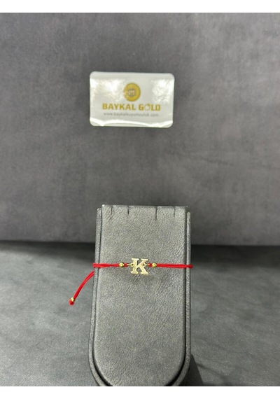 Baykal Kuyumculuk 14 Ayar Altın Harf Bileklik K Harfi 0.35 Gr.