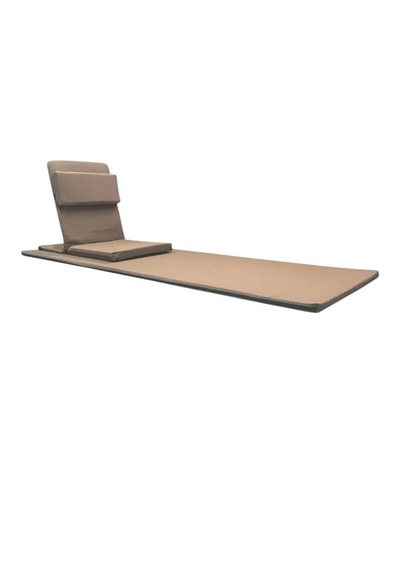 Backjack Meditasyon Sandalyesi Destekli Yer Minderi + 60x180 Kumaş Mat - Backjack 3xl Açık Kahverengi