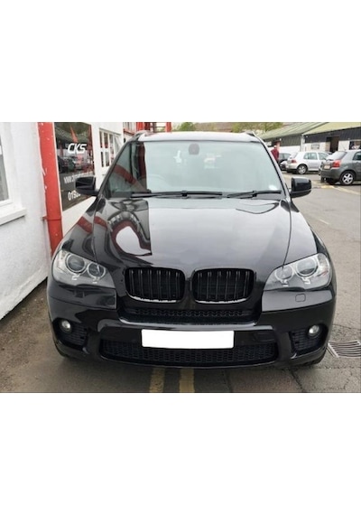 Bmw X6 Serisi E71 Çift Çizgi Böbrek 2008 2014 Parlak Siyah İthal