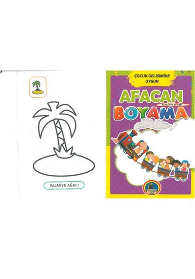 4e Boyama Kitabı Afacan 16 Sayfa Renkli Örnekli 9