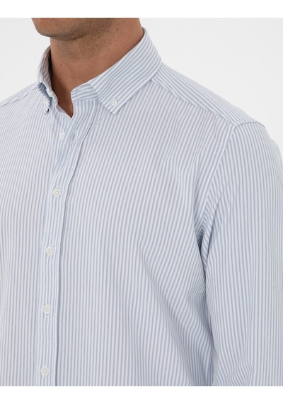 Pierre Cardin Erkek İndigo Gömlek Desenli 50311396-vr028 İndigo