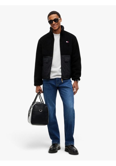Tommy Hilfiger Tjm Essentıal Mıx Teddy Jacket Erkek Siyah Mont - Dm0dm23227