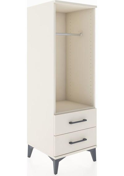 Hyperion Dolap Tek Raflı Tek Çekmeceli Tek Askılı 44x44x134 Aytaşı-aytaşı Aytası