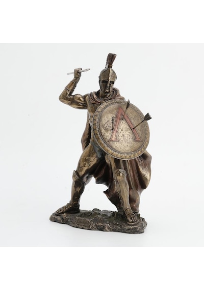 Veronese Spartan Leonidas Savaşçı Figürü 28x33cm