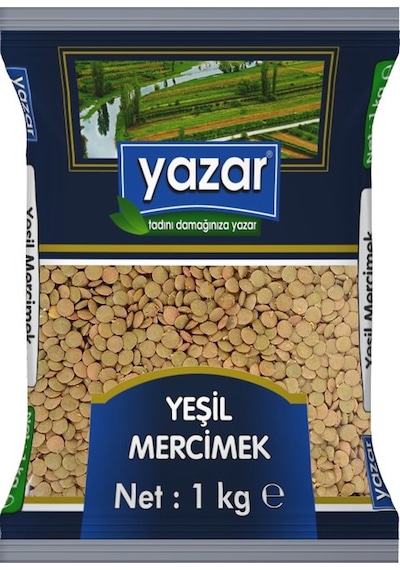 Yazar Yeşil Mercimek 1 KG
