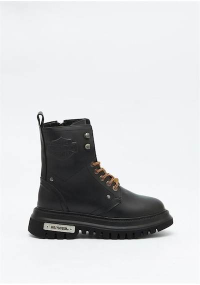 Harley Davidson Dearie Black Deri Kadın Bot 001
