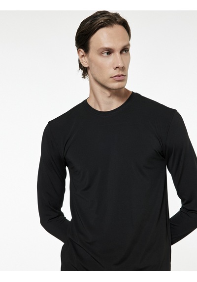 Koton Tshırt Ls Siyah 7wam10006nk