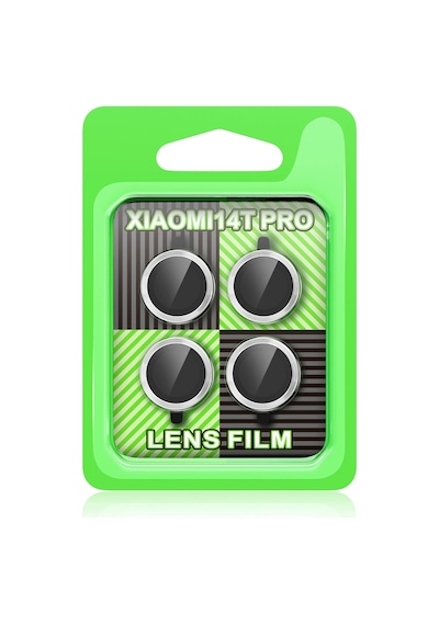 Uryport Xiaomi Mi 14t Pro Raze Metal Kamera Lens - Gümüş
