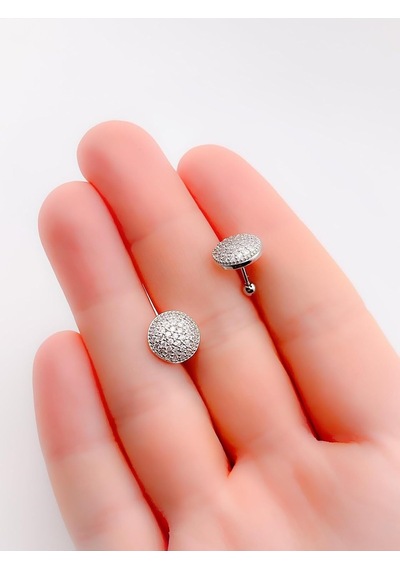 Lexroo Taşlı Daire Kıkırdak Helix Tragus Piercing 1adet Çok Renkli