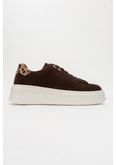 Luvishoes Luvi Shoes Gueno Kahverengi Hakiki Deri Süet Kadın Spor Ayakkabı Kahverengi