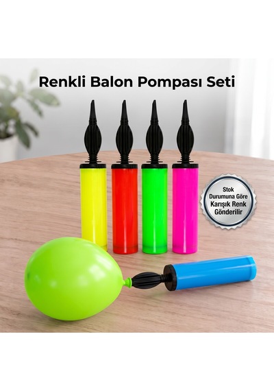 Bakgelal Pratik Balon Şişirme El Pompası - Parti Ve Organizasyon Balon Pompası - 9098274509085 6+