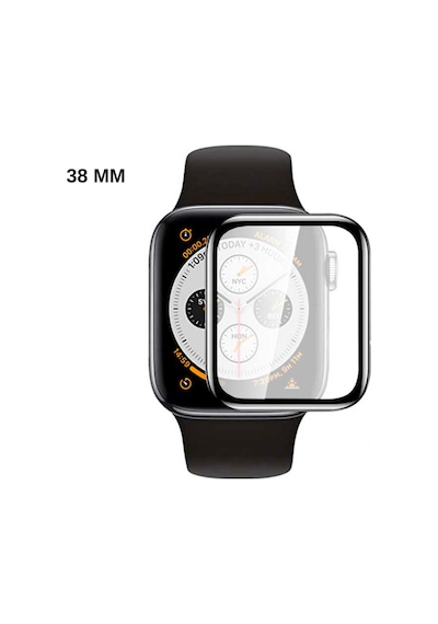 Apple Uyumlu Watch Seri 1-2-3 38mm Kavisli Ekranı Tam Kaplayan Mat Esnek Akıllı Saat Ekran Koruyucu