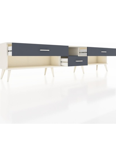 Arges Tv Ünitesi Tek Raflı 3 Çekmeceli 220x30x51 Aytaşı-antrasit Antrasıt/antrasıt - Aytası Arges Tv Ünitesi Tek Raflı 3 Çekmeceli 220x30x51 Aytaşı-antrasit Antrasıt/antrasıt - Aytası