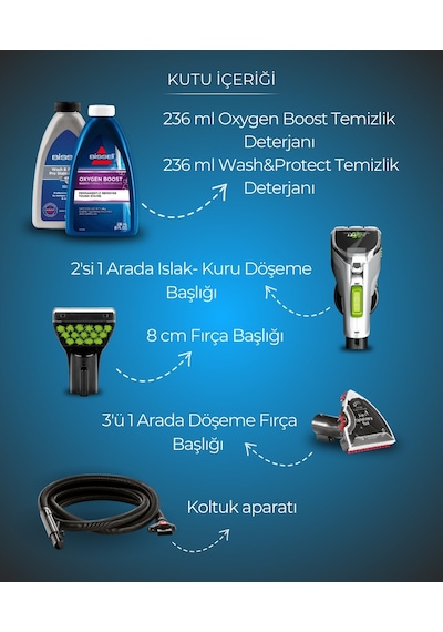 Bissell Proheat 2x Revolution Cleanshot Halı Ve Koltuk Yıkama Makinesi Bissell Proheat 2x Revolution Cleanshot Halı Ve Koltuk Yıkama Makinesi