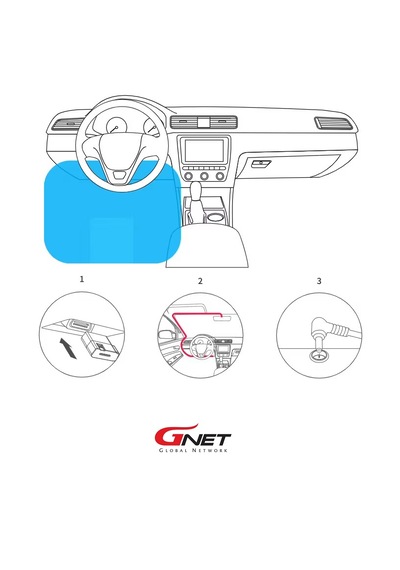 Gnet Obd Park Modu Güç Kablosu