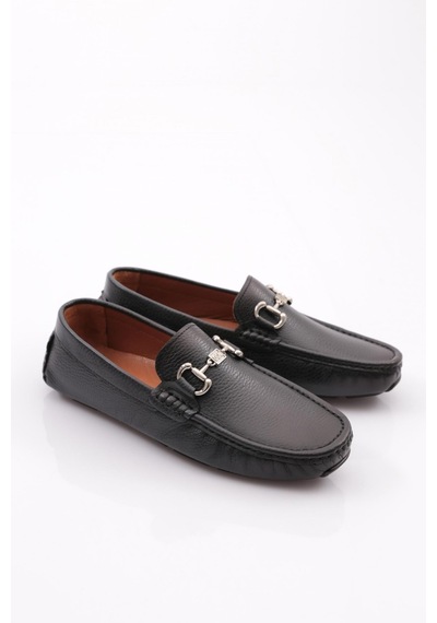 Dgn 1010 Erkek Metal Aksesuarli Comfort Ayakkabi 1010-2531-R2128 Siyah