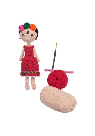 Amigurumi Frida Organik Oyuncak-uyku Arkadaşı Frida-örme Bebek