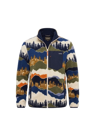 Cazador Erkek İndigo Caz Kürklü Sweat Hırka Sweatshirt 55620 Mavi