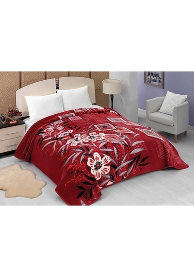 Mink Battaniye Lacasa 1093 Bordo Çift Kişilik Bordo