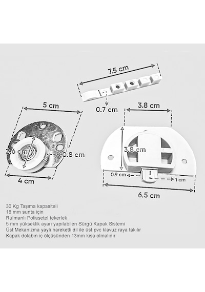 YENİLER 005 30 KG SÜRGÜ MEKANİZMA SET