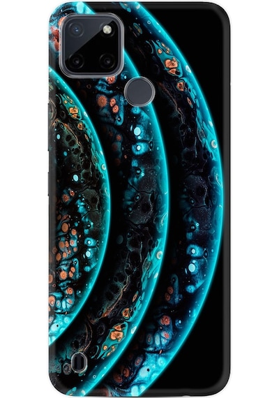 Realme C25Y Kilif Silikon Desen Planets 1703 537570809