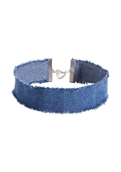 Mavi Kot Kadın Choker Kolye Mavi