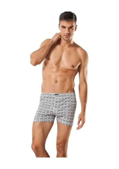 Tutku 3'Lü Paket Desenli Penye Erkek Boxer 001