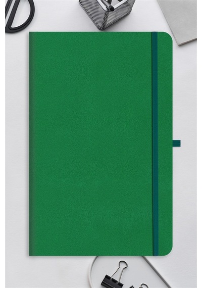 Le Color Tarihsiz Klasik Rec Note Çizgili Defter 13 x 21 CM Yeşil