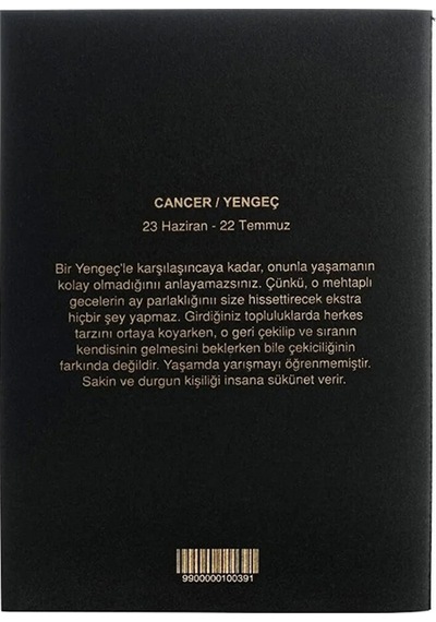 Yengeç Burcu Yıldız Haritası Defter