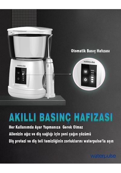 WaterPulse WP-V700Plus-W Profesyonel Masajlı Diş Protez Bakım ve Ağız Duşu