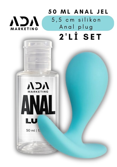 Ada Marketing 50 Ml Anal Kayganlaştırıcı Jel Ve Silikon Plug Seti