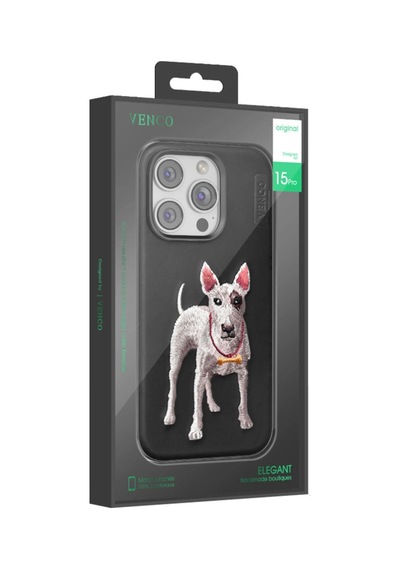 Venco Apple iPhone Uyumlu   16 Pro Perma Desenli Kapak - Siyah