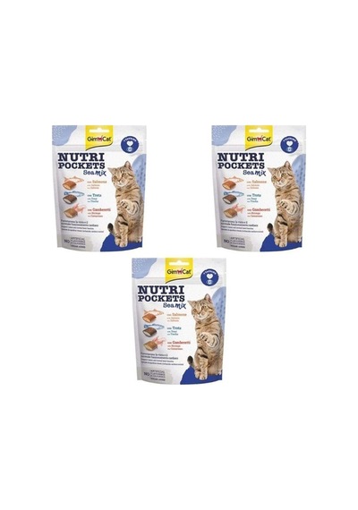 Nutri Pockets Sea Mix Kedi Ödül Maması 150 Gr X3 Adet