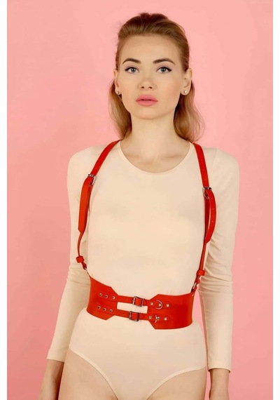 İkikareshop Şık Kemer Korse Harness - Brf853 Çok Renkli