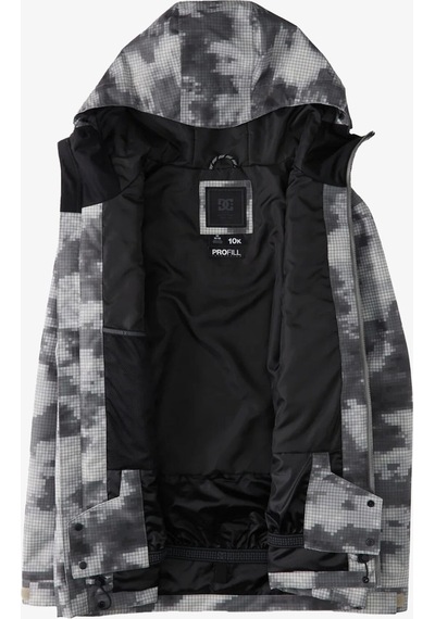 Dc Basis Print Erkek Gri Kayak-snowboard Montu Adytj03064-6661 Gri