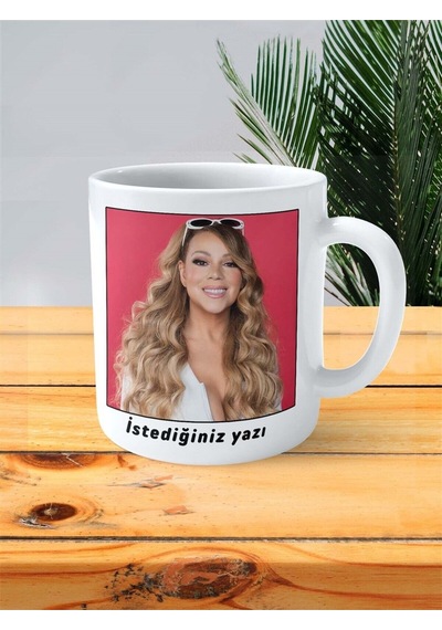 Mariah Carey Baskılı Kupa Bardak Kişiye Özel Desen 3 Çok Renkli