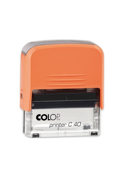 Colop Prınter C40 Turuncu Kasa Siyah Keçe - 23 x 59 MM