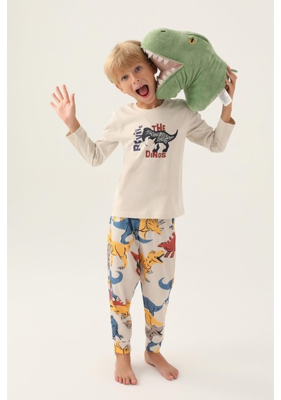 Rolypoly Roly Poly 3363 Revive Erkek Çocuk Pijama Takımı Bej