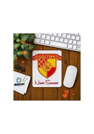 Kişiye Özel Göztepe Spor Baskılı Oyuncu Mousepad 0154