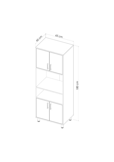Beyaz Mini Fırın Dolabı
