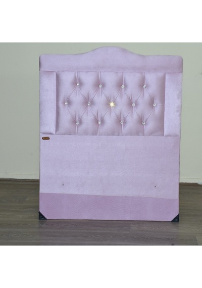 Başlık Lüx 90 cm Baby Face PEMBE Renk Kapitone Düz Kumaş El yapım