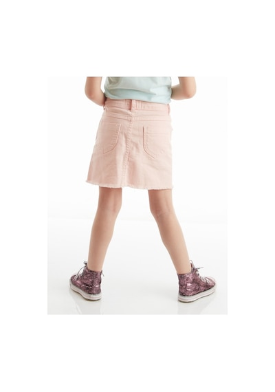 Denokids Pembe Denim Mini Kız Etek Pembe