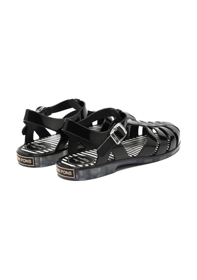 Black Shıny Sandalet Kadın Cuba Toni Pons 002- Black Shiny Siyah