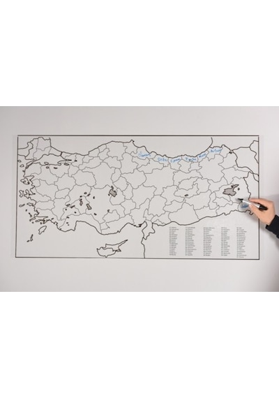 Türkiye ve Dünya Haritası Set Statik Kağıt Tahta