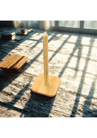 Bambu Kağıt Havlu Tutucu Doğal Ahşap, Sağlam Ve Şık Tasarım Diğer