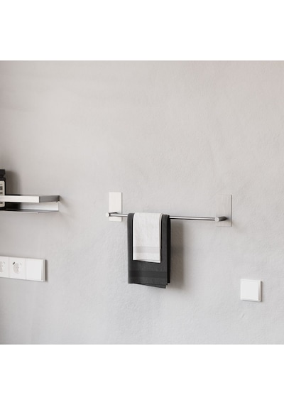 Zift Unique Paslanmaz Çelik Havlu Askılığı / Havluluk - Yapışkanlı Sistem - Altomonte 50cm Tam Havlu Ölçüsü Diğer