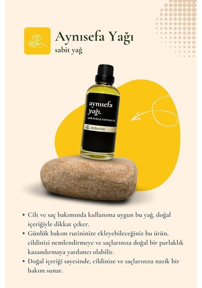 Aynısefa Yağı 100 Ml - Cilt Yüzeyi İçin Yumuşaklık Ve Bakımlı Görünüm