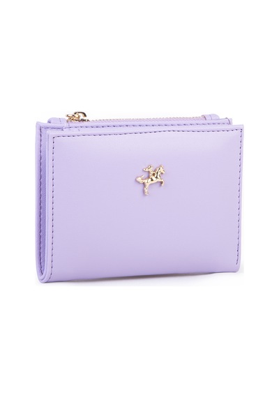 Nas Bag Kadın İnce Küçük Boy Kartlık Kağıt Ve Bozuk Para Fonksiyonlu Lila Dona Lila