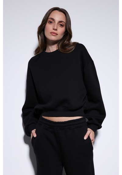Antioch Basic Kadın Sweatshirt Siyah