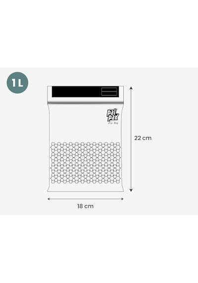 Zip Bag Premium Kilitli Çok Amaçlı Poşet 20 Adet 18x22 Cm